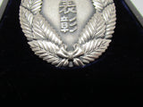 1960'S JAPANESE BADGE .999 SILVER FIRE DEPARTMENT MERIT FD FIREMAN OSAKA, JAPAN MEDAL