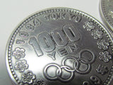 NICE LOT OF SILVER! 1964 TOKYO JAPAN OLYMPIC COINS STERLING SILVER 65 GRAMS TOTAL WEIGHT