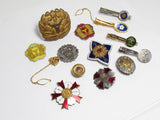 VERY NICE LOT! JAPANESE FIRE BADGE LOT SET FD FIREMAN JAPAN MEDAL CHIEF ARMY 14