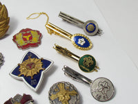 VERY NICE LOT! JAPANESE FIRE BADGE LOT SET FD FIREMAN JAPAN MEDAL CHIEF ARMY 14