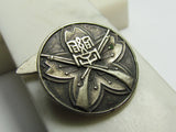 RARE WW2 JAPANESE SHOOTING COMPETITION CUFFLINK AT HOSEI UNIVERSITY PRE WW2