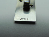 VINTAGE 925 SILVER TECH CUFF LINK & TIE CLIP SET ~ VERY COOL CIRCUIT BOARD CONNECTION DESIGN