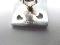 VINTAGE 925 SILVER TECH CUFF LINK & TIE CLIP SET ~ VERY COOL CIRCUIT BOARD CONNECTION DESIGN