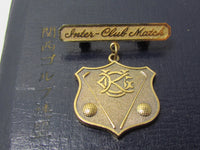 VINTAGE 1970's JAPANESE SILVER GOLD GOLF AWARD KANSAI COUNTRY CLUB 1970