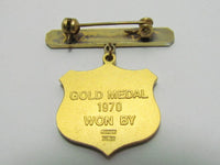 VINTAGE 1970's JAPANESE SILVER GOLD GOLF AWARD KANSAI COUNTRY CLUB 1970