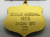 VINTAGE 1970's JAPANESE SILVER GOLD GOLF AWARD KANSAI COUNTRY CLUB 1970