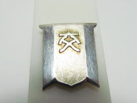 1930 FINE SILVER WW2 JAPANESE OSAKA POLICE TRAFFIC SAFETY AWARD BADGE CAR