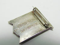 1930 FINE SILVER WW2 JAPANESE OSAKA POLICE TRAFFIC SAFETY AWARD BADGE CAR